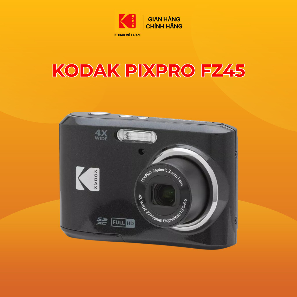 Máy Ảnh Compact KODAK PIXPRO FZ45 16.35MP Digital Camera with 4x Optical Zoom