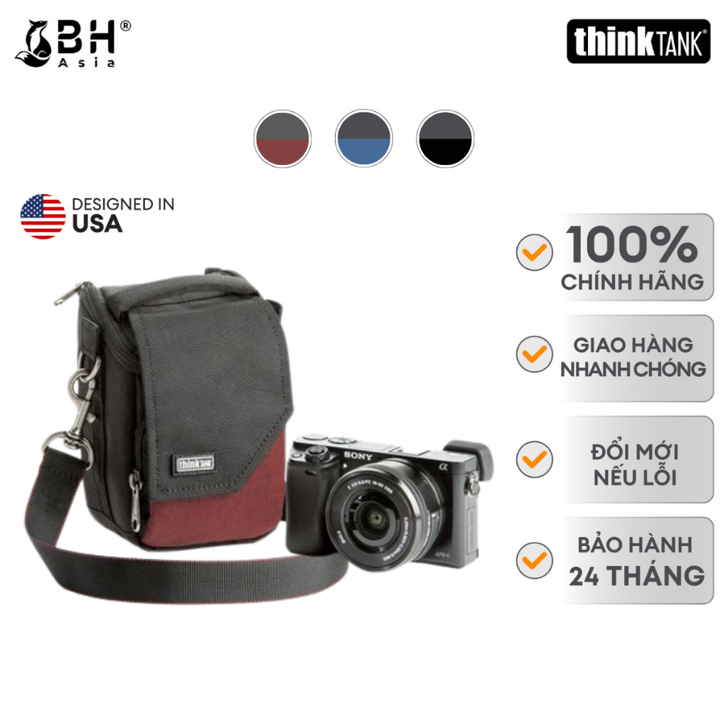 Túi Máy Ảnh Think Tank Mirrorless Mover 5 – Gọn Nhẹ Cho Hệ Mirrorless – Vải Poly Ballistic Kháng Nước